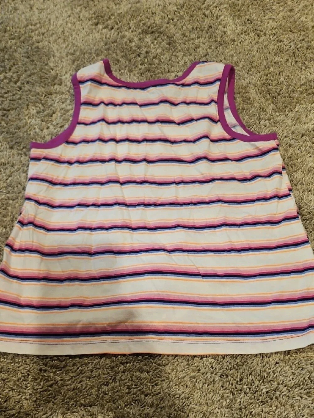 Justice sleeveless striped